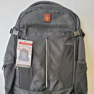 Swiss Tech Banded Backpack***New*** Black